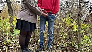 Man, my fat mother-in-law totally owns the dirty outdoor kink!