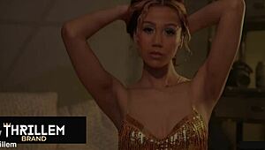 cici jaz explores softcore solo moments with gentle touches