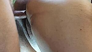 Brazilian amateur couple engages in naughty anal assfucking with big tits and pussy play