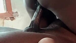 Morning Glory Hot Ebony Couple Fucking Creamy Pussy!
