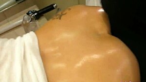 masked pervert fucks olivia blu oiled tits cumshot rare