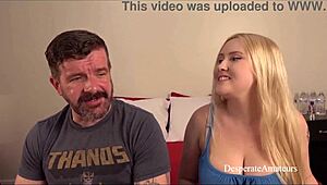 Desperate amateur big tit moms get smashed hard during wild casting fun