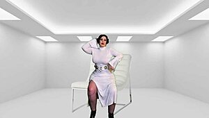 Granny Princess Leia as Darth Vader gives Sith creampie to Darth Tochter in wild POV. Hardcore mature action awaits.