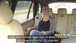 Fake taxi guy screwed a chick with big tits in his car