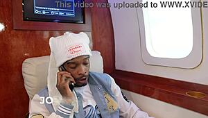 Wearing a bonnet during a flight