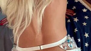 Wifebucket's Homemade Quickie with Bimbo Wife's Big Tits