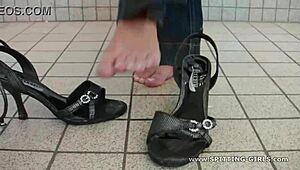 Spit Feet Fetish Gets Wild with Mature Babe