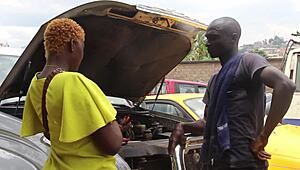 Cameroonian twins fuck each other and guys passionately
