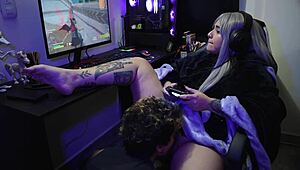 Otaku Slut Fucked While Playing Fortnite
