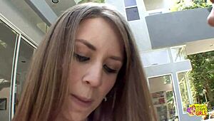 Two Lovely Lesbian Friends Kiss Outside Before Fingering Indoors in Wild Bliss