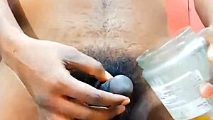 Sissy with micro penis pisses in various dorm locations.