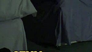 British Femdoms Sucking Sub's Cock In Group Close-Up