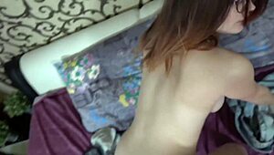 My new friend Erica moans in doggystyle and riding sessions with big tits