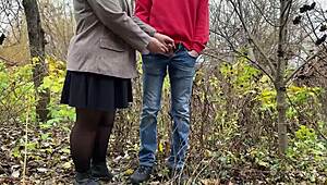 Man, my fat mother-in-law totally owns the dirty outdoor kink!