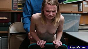 Skinny shoplifter caught by officer