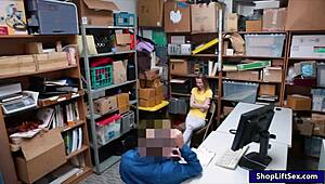 Skinny shoplifter caught by officer