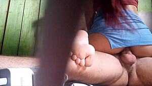 Behind the Scenes of Homemade Pretty Babe Spreading Action