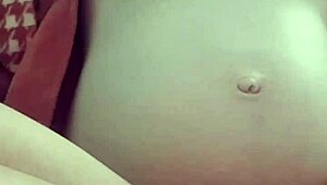 Pregnant Babe Explores Her Pussy In Fetish Session