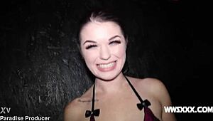 Anastasia Rose's gangbang through a gloryhole - Wildaction