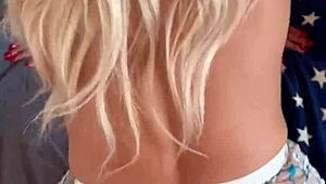 Wifebucket's Homemade Quickie with Bimbo Wife's Big Tits