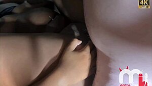 Ebony Babe Takes Black Cock Deep Inside