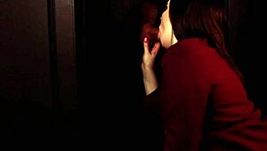 student sucking cock at the gloryhole