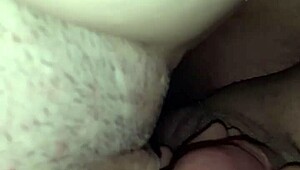 enjoying a liquid lunch with my wife at home