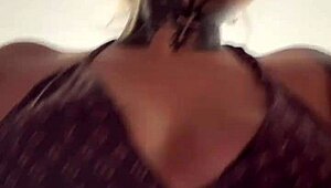 Gym Training Turns Wet with Dripping Legs