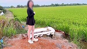 uhh, me n my girl gettin it on in a rice field, ya know?