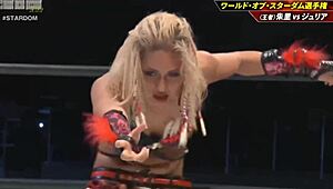 syuri battles giulia for world of stardom championship at dream queendom