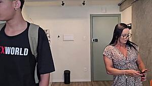 Brazilian MILF Teaches Young Stud with Intense Pussy Play