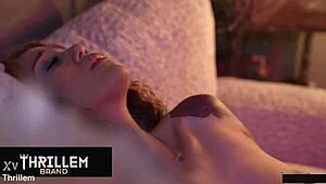 cici jaz explores softcore solo moments with gentle touches