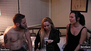 i'm hot lesbian chick sinn sage pleasing my big pussy with aiden starr in femdom lezdom