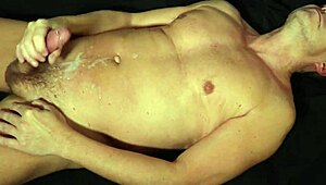 i love watching my pierced cock explode after wild wanking