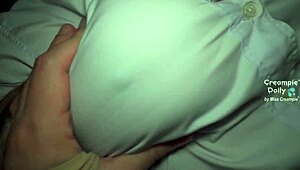 i creampied that asian student's big puffy pussy in the bedroom, it was so wet