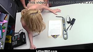 Blonde MILF Aaliyah Love Bent Over Punished