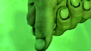 I was rubbing my cock in and out under the shower stream, feeling every naked inch get harder.