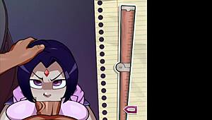 Raven schoolgirl gets her big ass destroyed by monster cock in anal sex