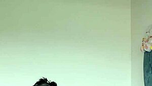 Sexy girl moans loudly while squirting during masturbation.