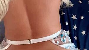 Wifebucket's Homemade Quickie with Bimbo Wife's Big Tits