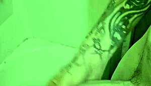 I was rubbing my cock in and out under the shower stream, feeling every naked inch get harder.