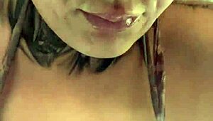 Gym Training Turns Wet with Dripping Legs