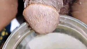 A guy with a small dick pisses in different places like a sissy