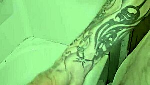 I was rubbing my cock in and out under the shower stream, feeling every naked inch get harder.