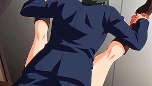 Hentai big tits milf sucks huge cock with raw passion