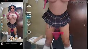 Trying futanari filters with big tits, a trap to fall in love