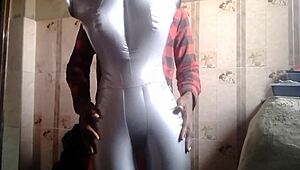 My big tits mannequin gets creampied