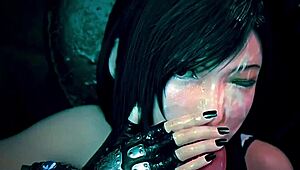 brunette with killer tits handled a massive cum load like a champ.