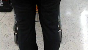 Big booty PAWG at Cub Foods, showcasing some serious ass action