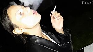 First I Treated The Stranger Girl To A Cigarette And Then I Treated Her To My Pussy - Lesbian Illusion Girls